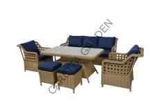 Poeta Rattan Bahçe Mobilyası